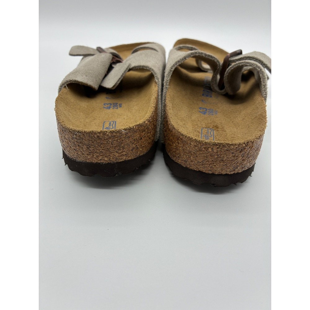 Birkenstock Arizona Soft Footbed Taupe Suede Leather Sandals Mens 43 L12 M10 - Picture 6 of 7